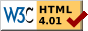 Verified - HTML 4.01 Transitional